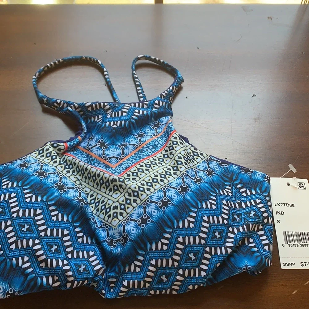 NWT Lucky Brand Nomad‎ Chevron Bikini Top